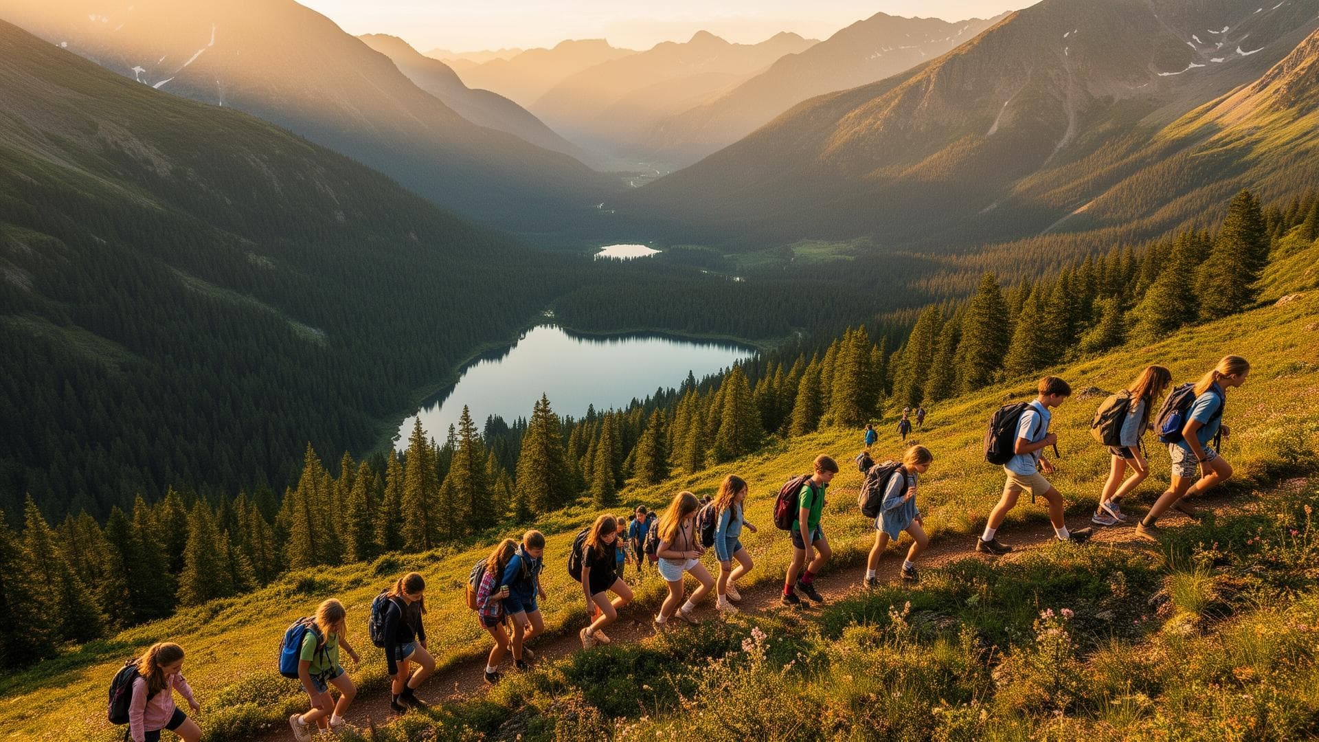 Students on adventure